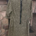 Melissa Masse Black and Gold Midi Dress Green Size L Photo 3