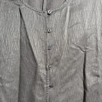 NWT Linden Hill Washable Silk Beige Jacket Blouse Top Buttons Lagenlook M Office Tan Size M Photo 6