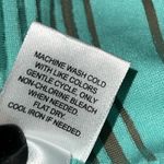 Apt. 9  size small burnout crewneck tee short sleeve roll cuffs sheer striped nwt Photo 5