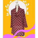 Blossom Boutique Medium Top Tunic Women Red And White Photo 1