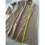 White + Warren 100% Cashmere Open Front Cardigan Sweater Tan Women’s size Medium Photo 7