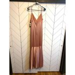 Alice + Olivia Stacey Bendet Women’s 8 Burnt Rose Satin Julietta Slip Dress Formal Photo 1