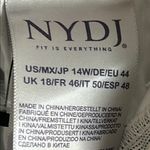 NYDJ New Women’s Linen Blend Slubby Striped Career Brunch Trouser Pants Photo 8