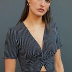 💕FAVORITE DAUGHTER💕 The Anywhere Dress ~ Black White Stripe Small S NWT Photo 6