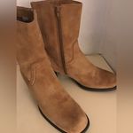 Hush Puppies women chestnut suede heel boots US 10 Euro 41 Photo 2