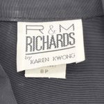 RM Richards Karen Kwong Womens Pant Set Size 8P Evening Formal Lace Vintage Glam Black Photo 13