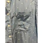 Thread & Supply Cap Sleeve Tencel Chambray Denim Tie Waist Dress Blue Small‎ S Photo 1