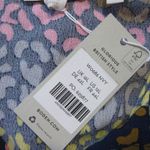 NWT Boden Charlotte in Navy Rainbow Leopard Button Photo 2