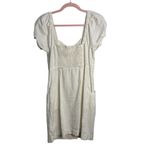 Madewell Linen Cotton Puff Sleeve Mini Dress Photo 3