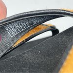 Vionic  Selena Calf Hair Flip Flops Thongs Sandals Shoes Black Tan sz 10 Photo 6