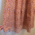 MINKPINK  Floral High Low Puff Sleeve Square Neck Dress 100% Cotton Size Medium Photo 6