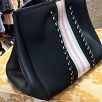 Prene love Black and Pink Women's Tote Bag Photo 3
