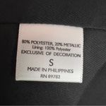 Natori  Small Animal Print Cropped Length Black Tan Gold Metallic Jacket Photo 6