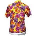 Tanya Taylor Sara Floral Tee Yellow Multicolor Women’s Size Small Organic Cotton Purple Photo 2
