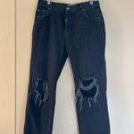 We The Free Free People Distressed Black Maggie Jeans sz 29 Photo 0