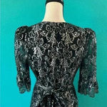 H&M 2020 THE VAMPIRE'S WIFE ×  Silver Lace Mini Dress in size medium Photo 3