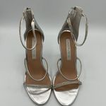 David Tutera Zoe Silver Rhinestone high heels B65 Size 7.5 Photo 5