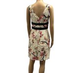 Donna Ricco  Floral Sleeveless Silk Lined Midriff Band Zip Back Dress Petite 6 Photo 1