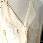 Love Culture  Cream Semi Sheer Blouse Photo 3