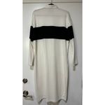 Cynthia Rowley Rugby Striped Cotton Knit Shirt Dress White Black Size Large EUC Photo 9