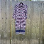 Chico's  Medallion Print Shirt Dress Maxi Women's‎ Size 8/10 Multicolored Photo 1