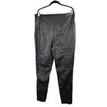 ASOS Design Black Faux Vegan Leather Skinny High Waist Trousers Pants Size 14 Photo 2