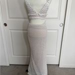 White Ruffled Women's Skirt Set Size M Photo 3