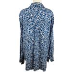 Cooper and Ella Cooper‎ & Ella Womens Blue Floral Button Up Shirt Sz 1X | Classic Casual Office Photo 1