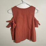 Madewell Skylark Cold-Shoulder Top Pink XS Photo 5