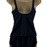 Jantzen  Black Textured Tankini 3 PC Set Womens Swim Separates Size 8 Photo 6