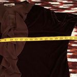 Susan Lawrence Y2K Gothic Whimsygoth Fairy Brown velvet long flare bell sleeve top shirt blouse ruffle neckline sleeves #boho #country #western  Photo 5