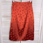 Forever 21  Satin Jacquard Leopard Spot Midi Skirt Rust-Medium Photo 1