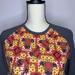 LuLaRoe NEW  XS Randy Top Tee Gray Raglan Sleeves Knit Shirt Photo 1