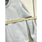 J.Crew Factory Reversible Pullover Sweatshirt XS Blue Striped Quilted NWT Cozy Photo 14