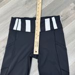 Lululemon Speed Ruched Ankle Striped Waist Leggings Black White 4 Photo 8