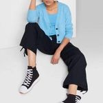 Wild Fable  Slouchy Button-Front Cardigan- Sky Blue Women's XS NWT Photo 0