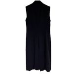 Donna Karan | VINTAGE 80’S Long Black Sleeveless Collared Vest Size S Photo 1