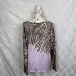 AnyBody Cozy Knit Tie Dye Long Sleeve Top Size 1X NWT Purple Photo 2