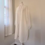 Victoria's Secret Vintage ‘90s Victoria’s Secret Gold Label White Waffle Print Sheer Robe Photo 3