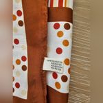 Flower Print 1970s Style Neck Scarf in Orange and Brown Square Neck Scarf Size 34 Photo 3