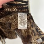 Susan Graver  Multi Animal Print Sleeveless Sheer Vest W/ Pockets Size M Photo 5