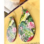 Flamingo Earrings Dangle Hooks New Art Deco Las Vegas Florida Beach Cru… Pink Photo 11