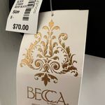 Becca ® by Re Virtue Siren Black Shimmer Halter String Bikini Top Photo 9