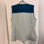 Lands' End NWOT  Aqua and Light Blue Fleece Vest Womens XL Photo 2