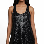 Victoria's Secret VTG Y2K Victoria’s Secret VS Black Sequin Sparkle Mini Slip Dress M Racerback Photo 0
