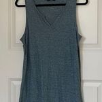 Nau Blue Hemp Blend Longline Sleeveless Tank Top Large Photo 0