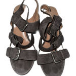 Sole Society  Gray Suede 3 strap Sandals size‎ 8.5 Photo 0