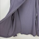We The Free Free People  Juicy Long Sleeve Cowl Neck Top Size Large Purple Smoke Photo 5