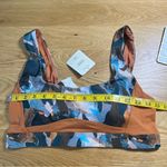 Fabletics  Gabriella‎ Scoop Back Swim Bra Paintbrush Camo Print 4 Way Stretch Photo 13