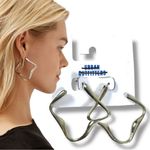 Urban Outfitters  Eos Square Hoop Earrings in Silver NWT Photo 2